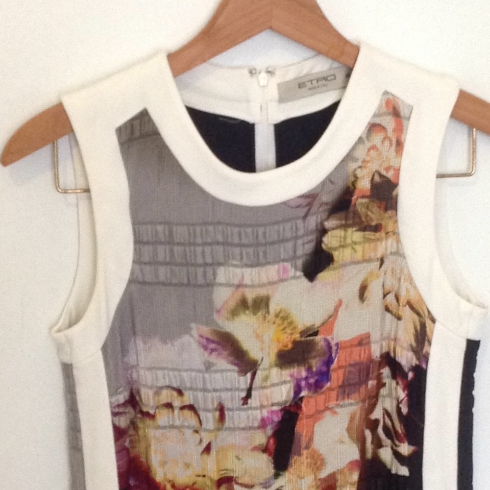 Floral ETRO summer dress, sz 38 - Picture 2 of 8